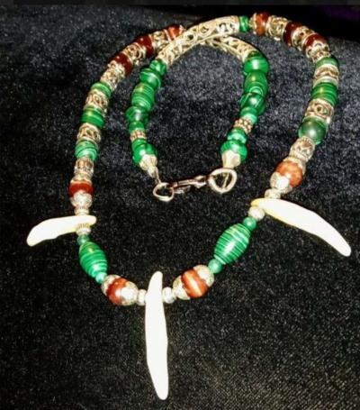 Handmade Wolf tooth necklace - Thumbnail 3