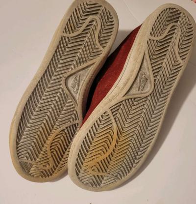 Size5Y Niki red seude sneakers - Thumbnail 6