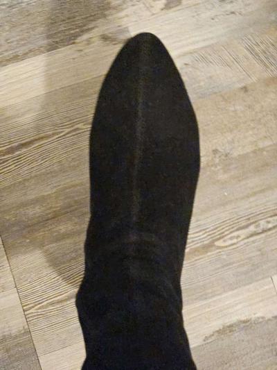 black thigh high leather boots - Thumbnail 3