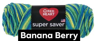 Banana Berry Red Heart Super Saver Yarn