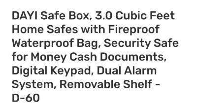 3 cubic feet home safe - Thumbnail 4