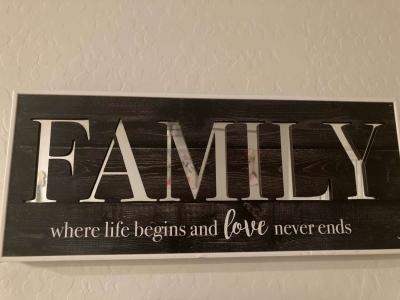 family sign