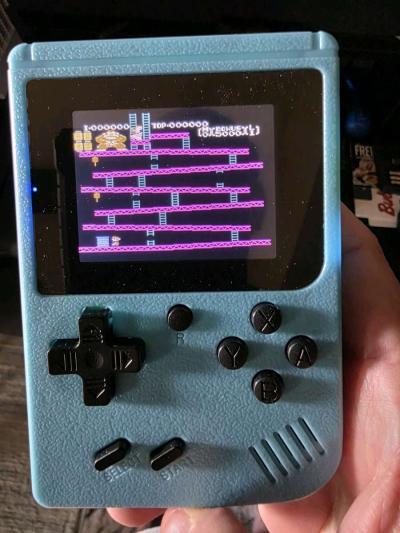 Mini Handheld Video Game with 500 NES Games Blue - Thumbnail 4