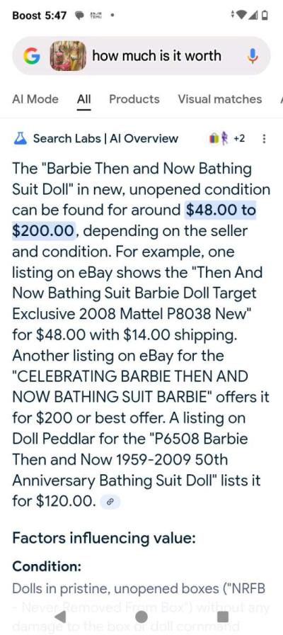 recreation of the then n now Barbie doll 50th anniversary - Thumbnail 4