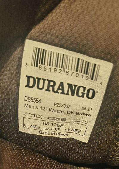 Rebel Durango mens size 12 American flag cowboy boots - Thumbnail 3