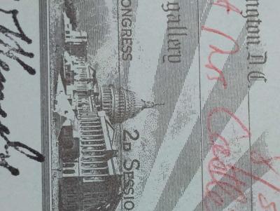 extremely rare 1966 United States Senate Chamber Invitation - Thumbnail 5