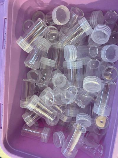 92 pcs 10 ml clear plastic bead containers - Thumbnail 2