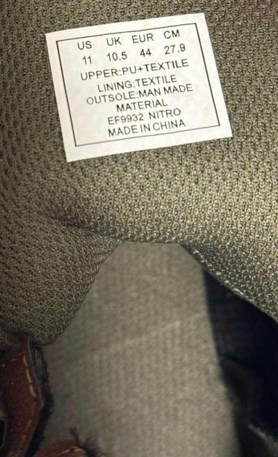 RBX HighTop Sneaker Brown Faux LeatherMens Size 11 - Thumbnail 5