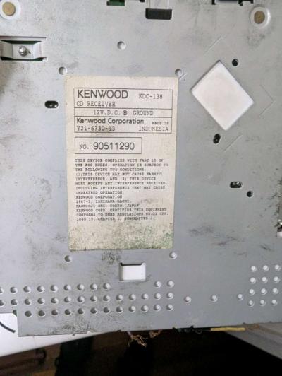 Kenwood cd stereo - Thumbnail 3