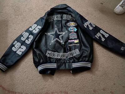 Dallas Cowboy Leather Jacket Ilimited Edition - Thumbnail 4