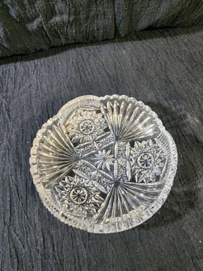Small cut glass serving dish - Thumbnail 2
