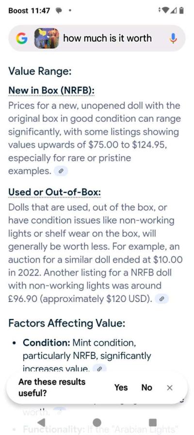 Arabian lights Jasmine doll 1998 - Thumbnail 3