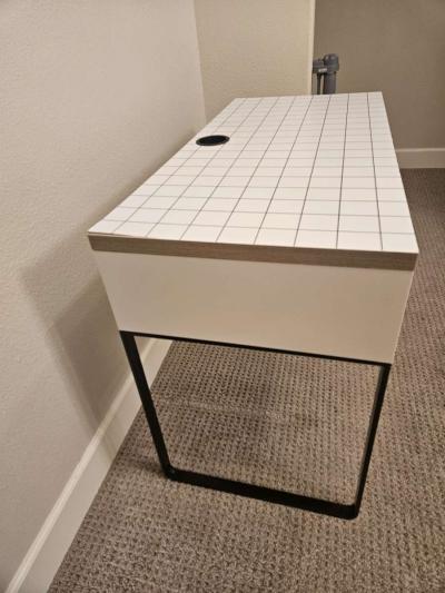 white IKEA Desk - Thumbnail 4