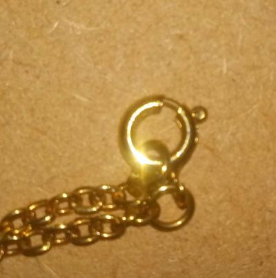Beautiful vintage gold tone rose necklace - Thumbnail 4