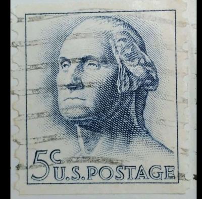 1962 George Washington 5 Cent stamps printing error - Thumbnail 1