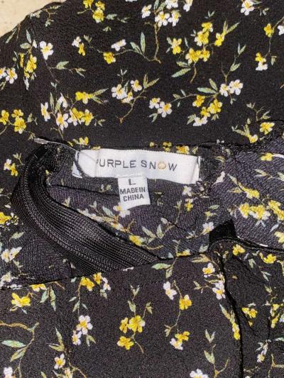 black floral dress - Thumbnail 2