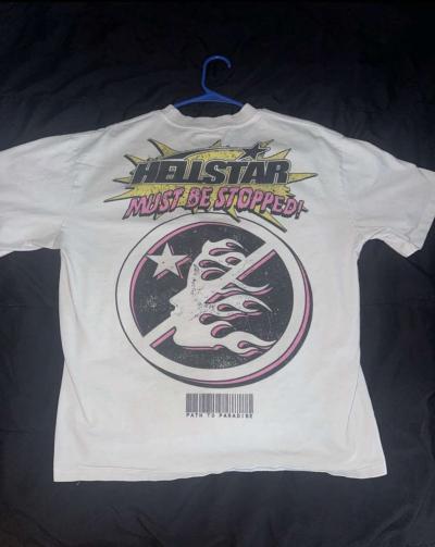 Hellstar brainwashed by hellstar white T shirt - Thumbnail 3