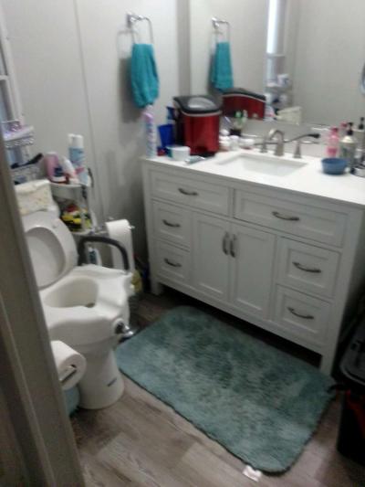 nice mobile home four years old one  family  one time you