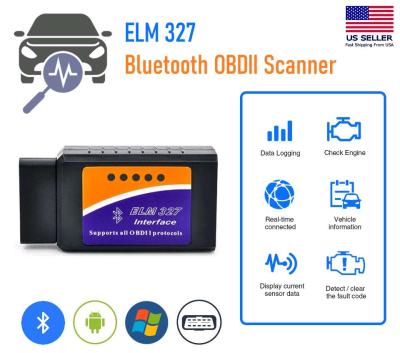 OBD 2 Bluetooth ELM327 Code Reader Scanner - Thumbnail 2