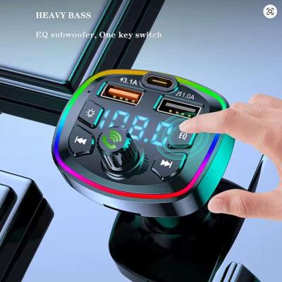 Car Charger FM Transmitter Bluetooth 50 Hands Free 31A USB - Thumbnail 3
