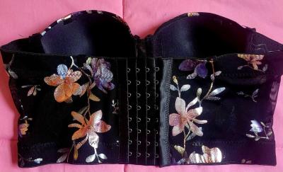 Floral Print Strapless Bra - Thumbnail 3