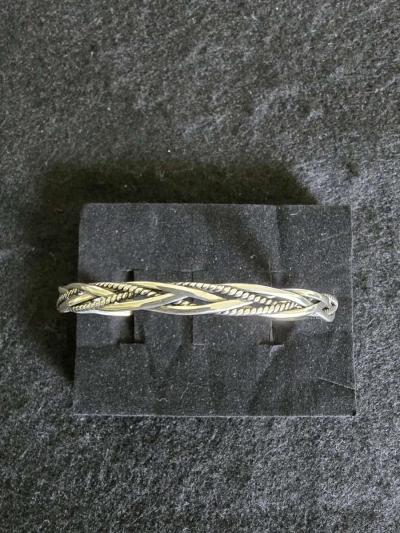 S925 Sterling Silver Woven Bracelet - Thumbnail 2