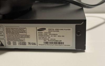 Samsung DVDE360 DVD Player Black with Remote - Thumbnail 4