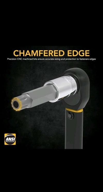 XZN Triple Square Spline Bit Socket SetExtra Long 4Inc10Piec - Thumbnail 5