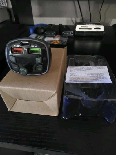 Car Charger FM Transmitter Bluetooth 50 Hands Free 31A USB - Thumbnail 6