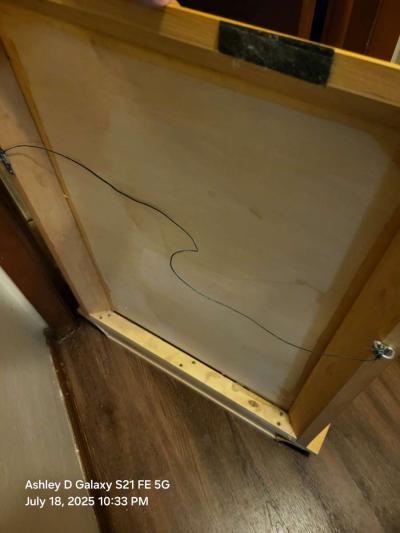 24 inch square wood frame with mirror homedecorone set left - Thumbnail 2