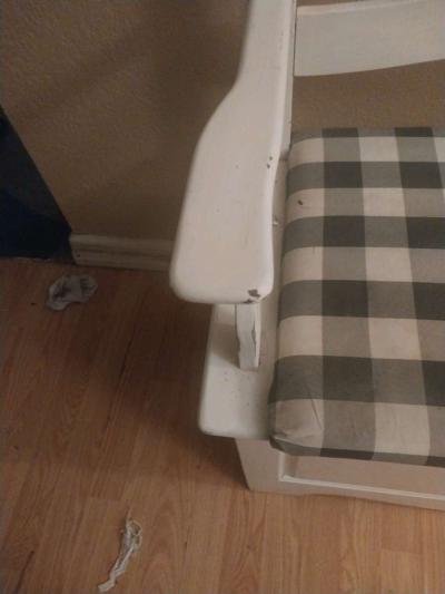 White Entryway Bench - Thumbnail 3