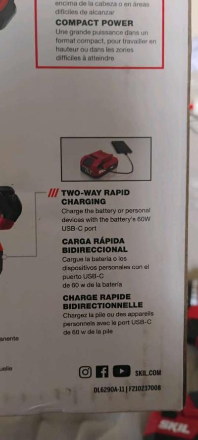 SKIL PWR CORE 12volt 12in Keyless Brushless Cordless - Thumbnail 4