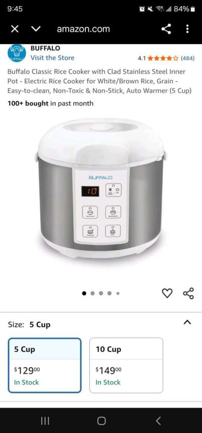 Buffalo Rice Cooker Asias BestSelling Rice Cooker - Thumbnail 3