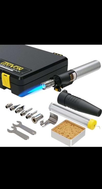 LEXIVON Butane Soldering Iron MultiPurpose Kit Cordless Adju - Thumbnail 4