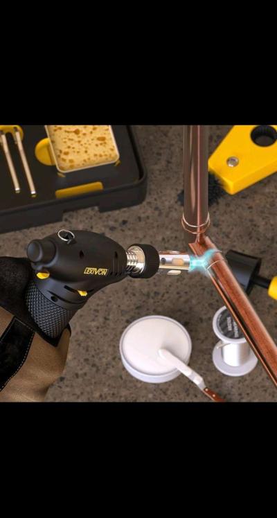 Butane Torch MultiFunction Kit  Premium SelfIgniting Solderi - Thumbnail 6