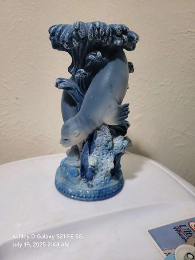 Dark Blue Seal Candle Holder - Thumbnail 4