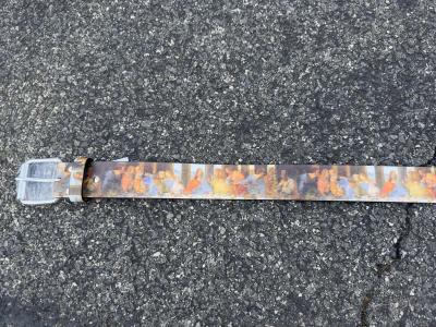 Supreme Last Supper Leather Belt Multicolor - Thumbnail 4