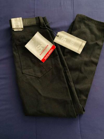 Black Slim Straight Jeans - Thumbnail 2