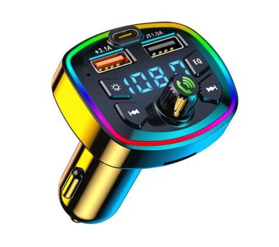 Car Charger FM Transmitter Bluetooth 50 Hands Free 31A USB - Thumbnail 1
