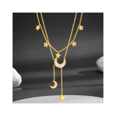 Double layering necklace with star - Houston, Texas