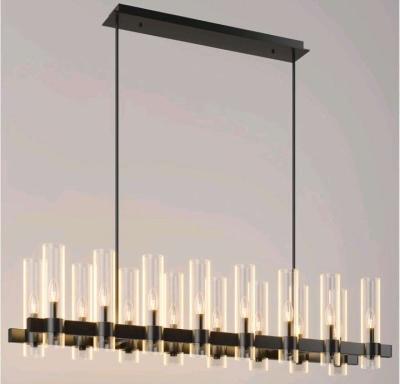 Dimmable Modern 16 Light Black Chandelier - Thumbnail 5