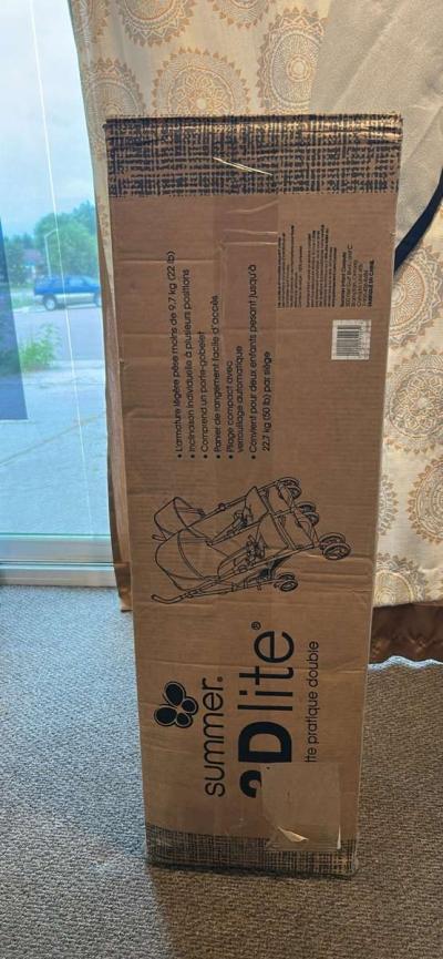 Baby swing new 2 double strollers Brand new head massager - Thumbnail 3