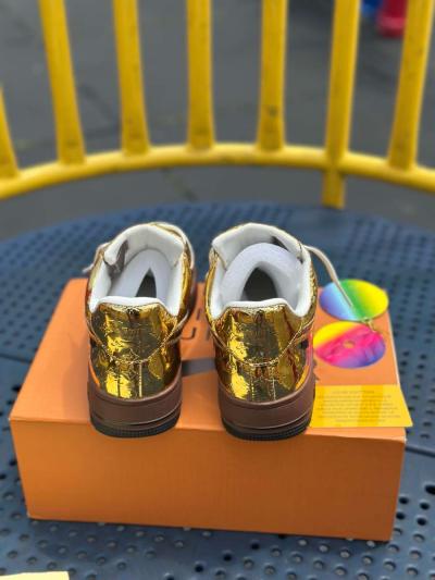Louis Vuitton x Air Force 1 Low Metallic Gold - Thumbnail 5