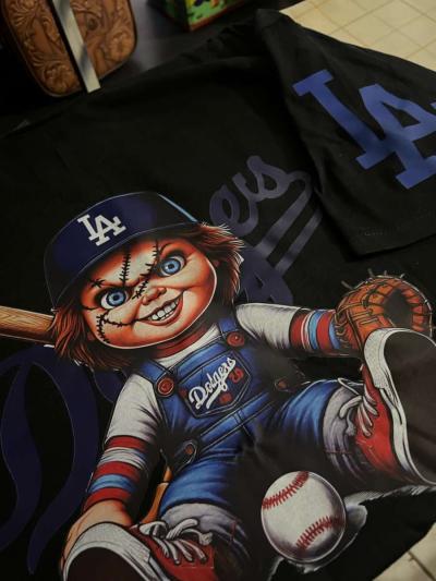 chuky and Tiffany dodgers shirt - Thumbnail 2