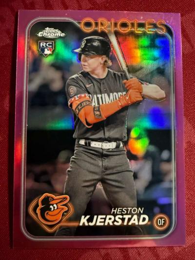 2024 Topps Chrome Heston Kjerstad 142  Pink Refractors NM - Thumbnail 1