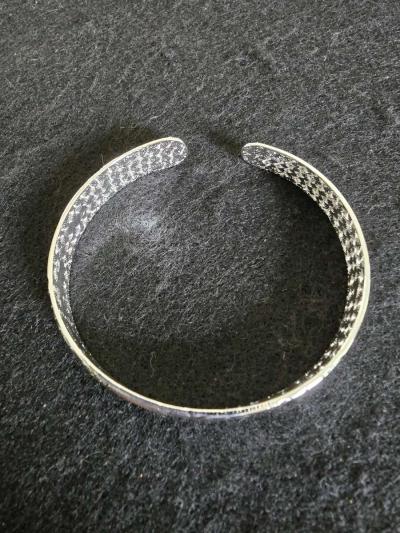 925 Sterling Silver Floral Bracelet - Thumbnail 1