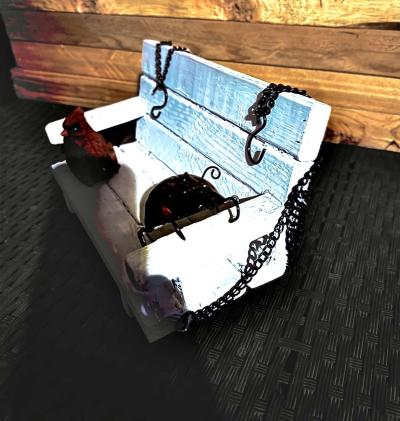 handmade mini swing decor for home and garden - Thumbnail 4