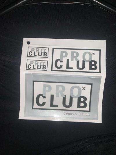 Black Heavy Weight Pro Club Shirts - Thumbnail 3