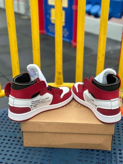 Air Jordan 1 Off White Chicago Red Retro High OG CNC Basketb - Thumbnail 2