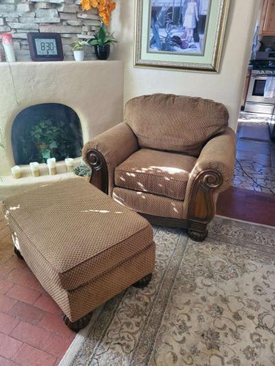 couch chair and ottoman - Thumbnail 2